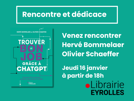 Visuel de Rencontre/dédicace avec Hervé Bommelaer et Olivier Schaffer les co-auteurs de "Trouver le bon job grâce à ChatGPT"